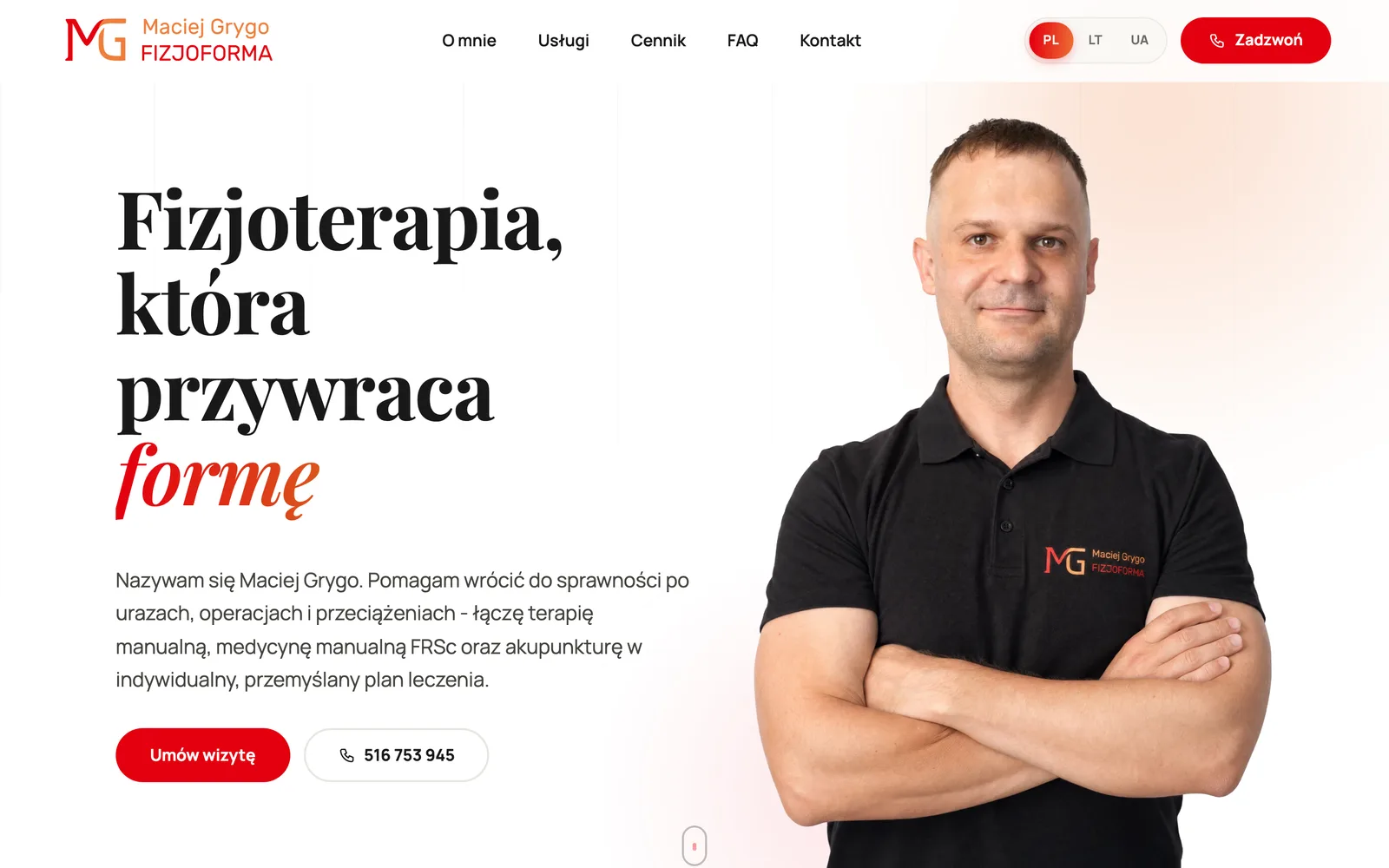 FizjoForma - fizjoterapia i terapia manualna, Maciej Grygo